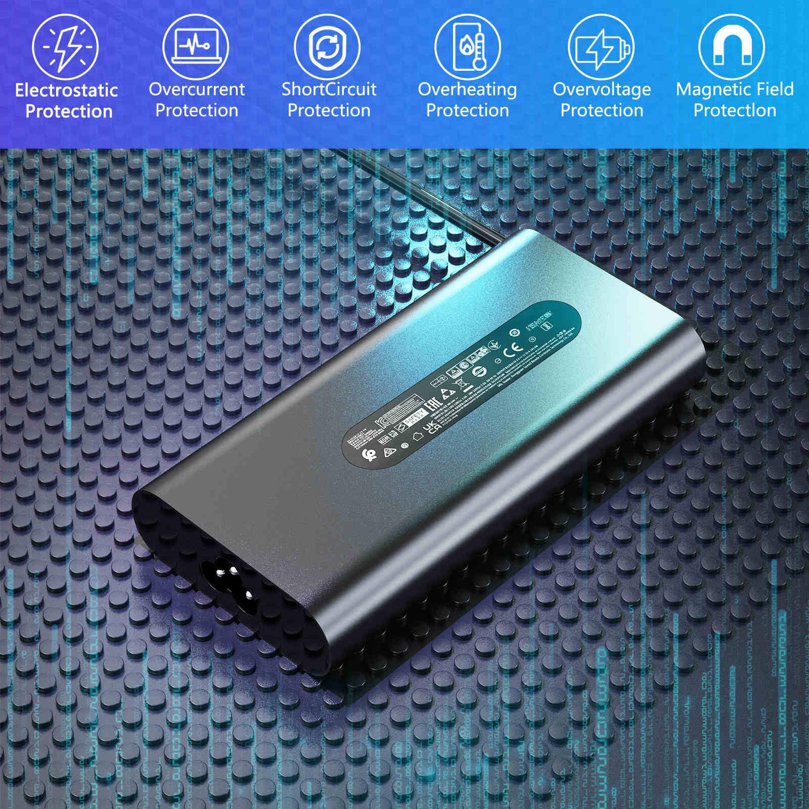 Amazon.com: GaN 240W 19.5V 12.31A Slim AC Charger Fit for Dell